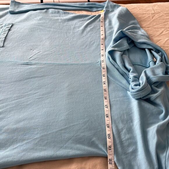 Mododoc Blue Tunic‎ Cowl Neck with Pockets Size XS - Picture 6 of 8